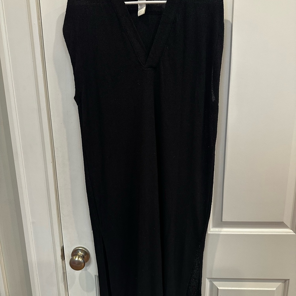 Casual Black Sleeveless Dress